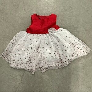 Holiday Editions Red & White  Party Dress 6/9 Months